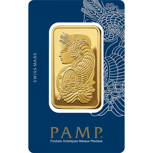 PAMP Suisse Lady Fortuna™ Gold Minted Bar - 100g